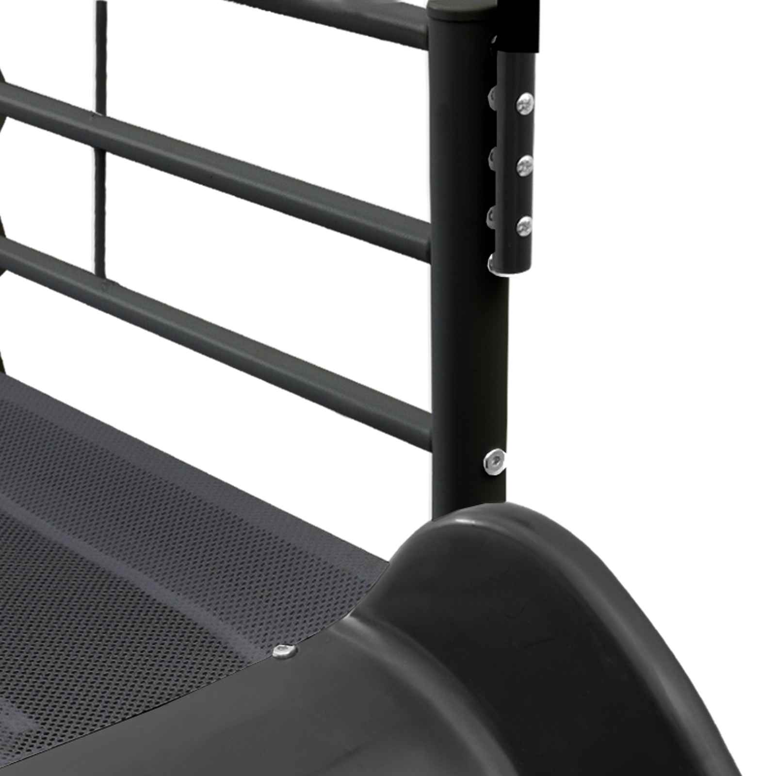 Letto loft per bambini con scivolo Tinta unita Nero e antracite | homemem39