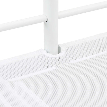 Letto loft per bambini con scivolo Bianco e Antracite | homemem39