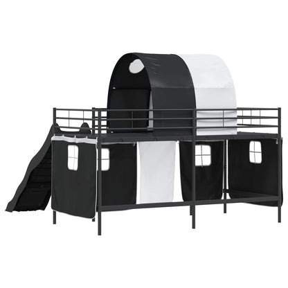 Struttura del letto loft per bambini Nero 80 x 200 cm Metallo | homemem39