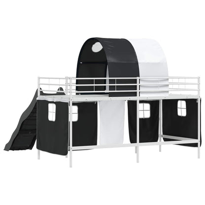 Struttura del letto loft per bambini Bianco e Nero 80 x 200 cm | homemem39