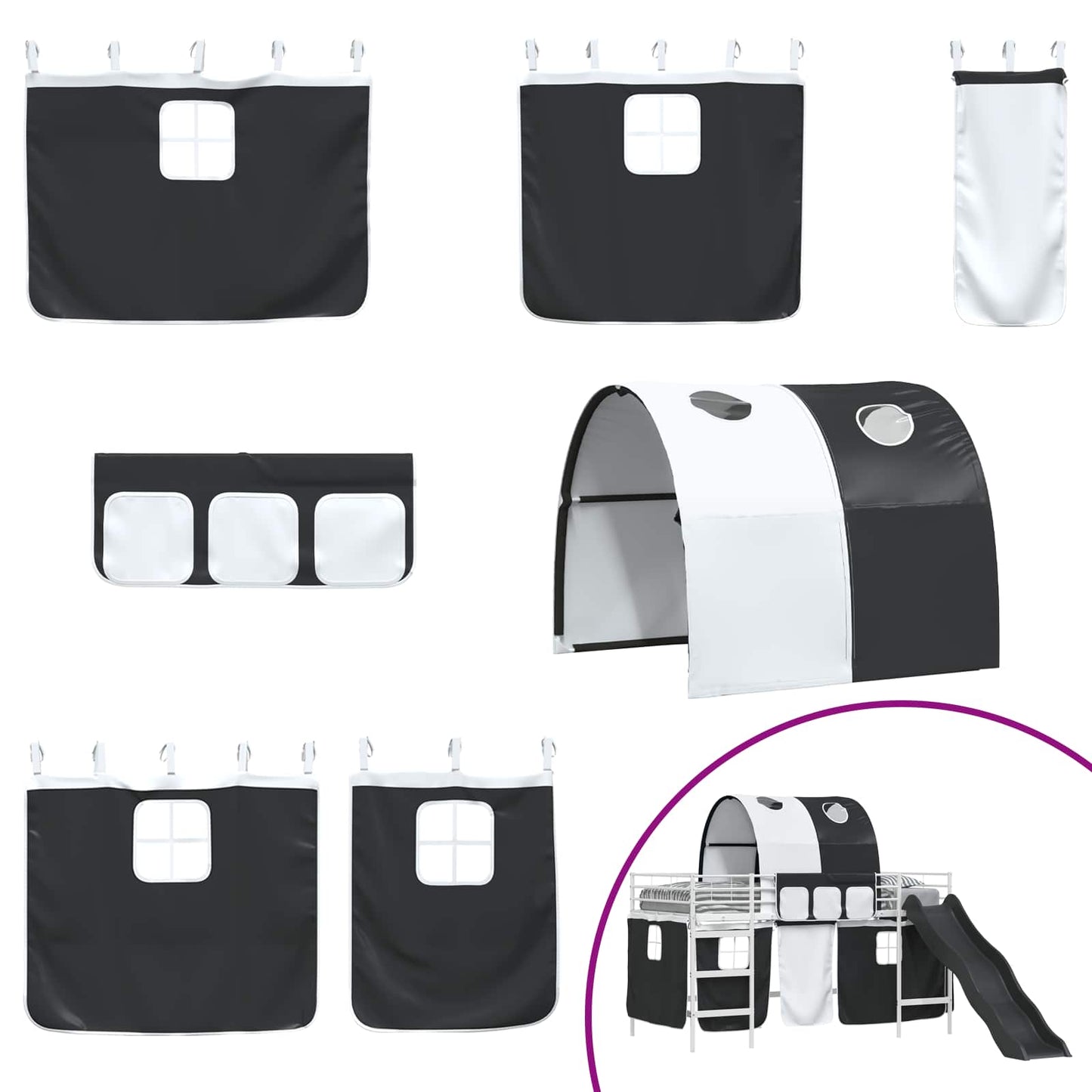 Bianco e Nero 79,5 x 200 cm