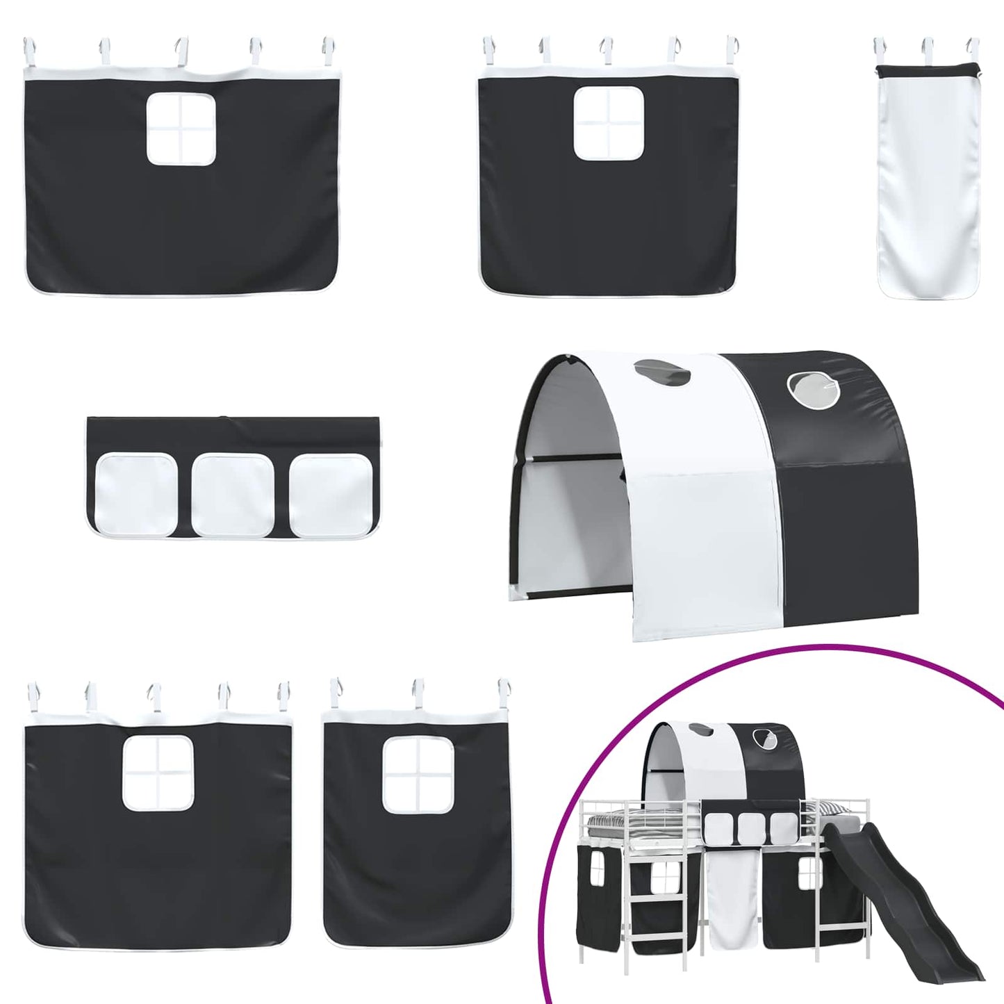 Bianco e Nero 90 x 190 cm