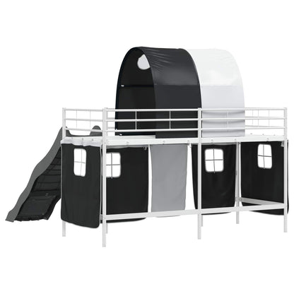 Struttura del letto loft per bambini Bianco e Nero 100 x 190 cm | homemem39
