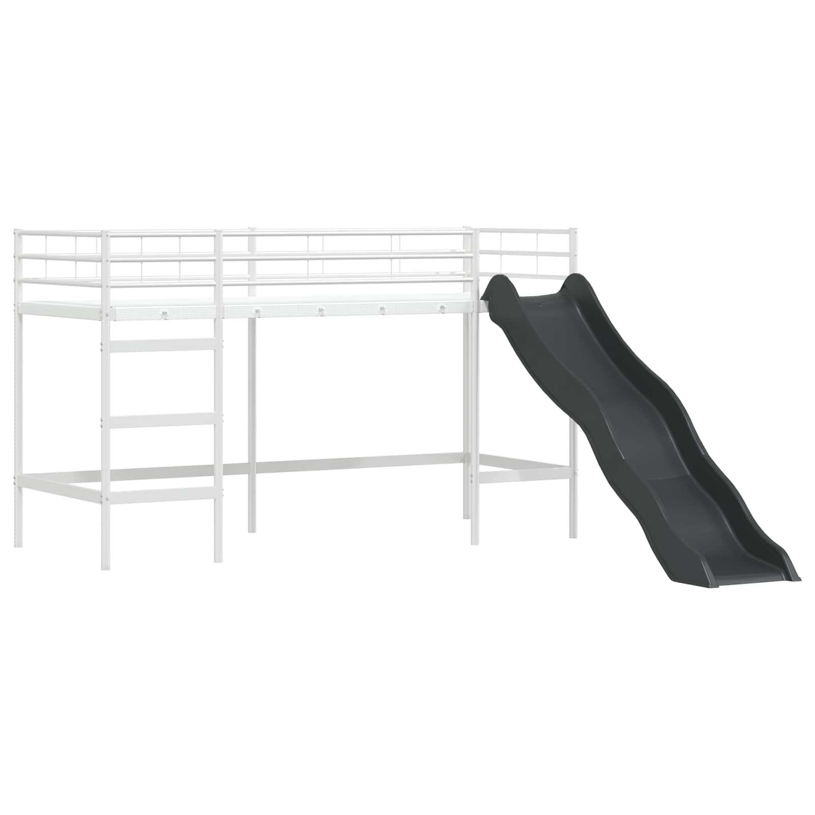 Struttura del letto loft per bambini Bianco e Blu 100 x 190 cm | homemem39