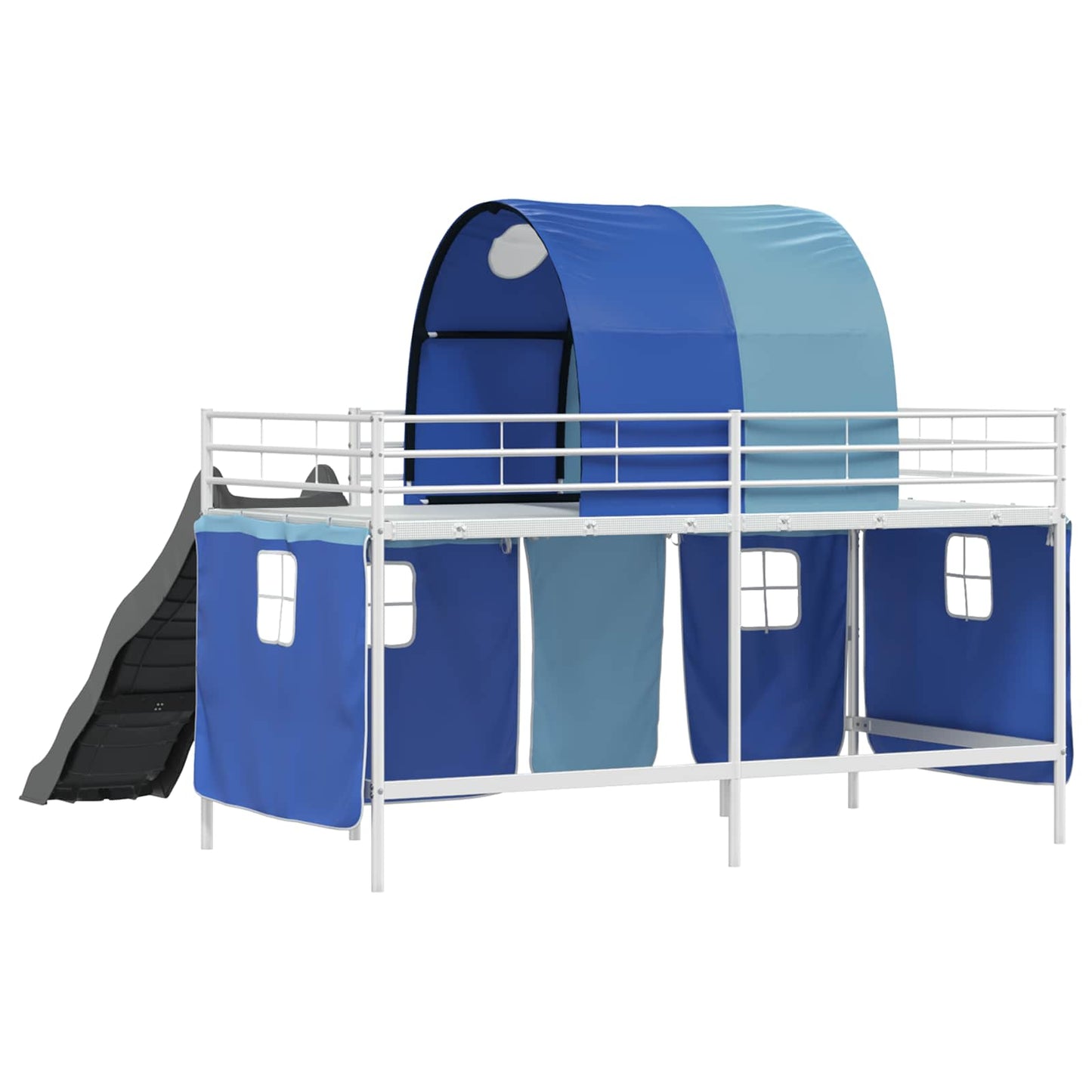 Struttura del letto loft per bambini Bianco e Blu 107 x 203 cm | homemem39