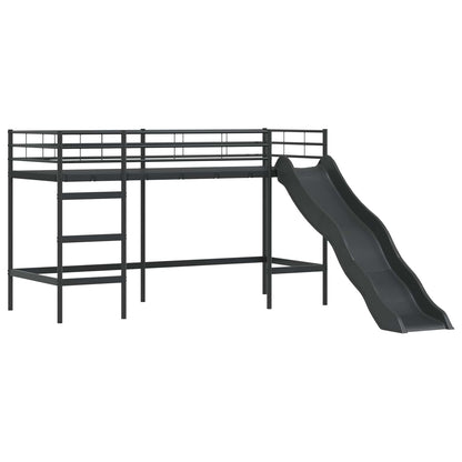 Struttura del letto loft per bambini Nero e Blu 75 x 190 cm | homemem39