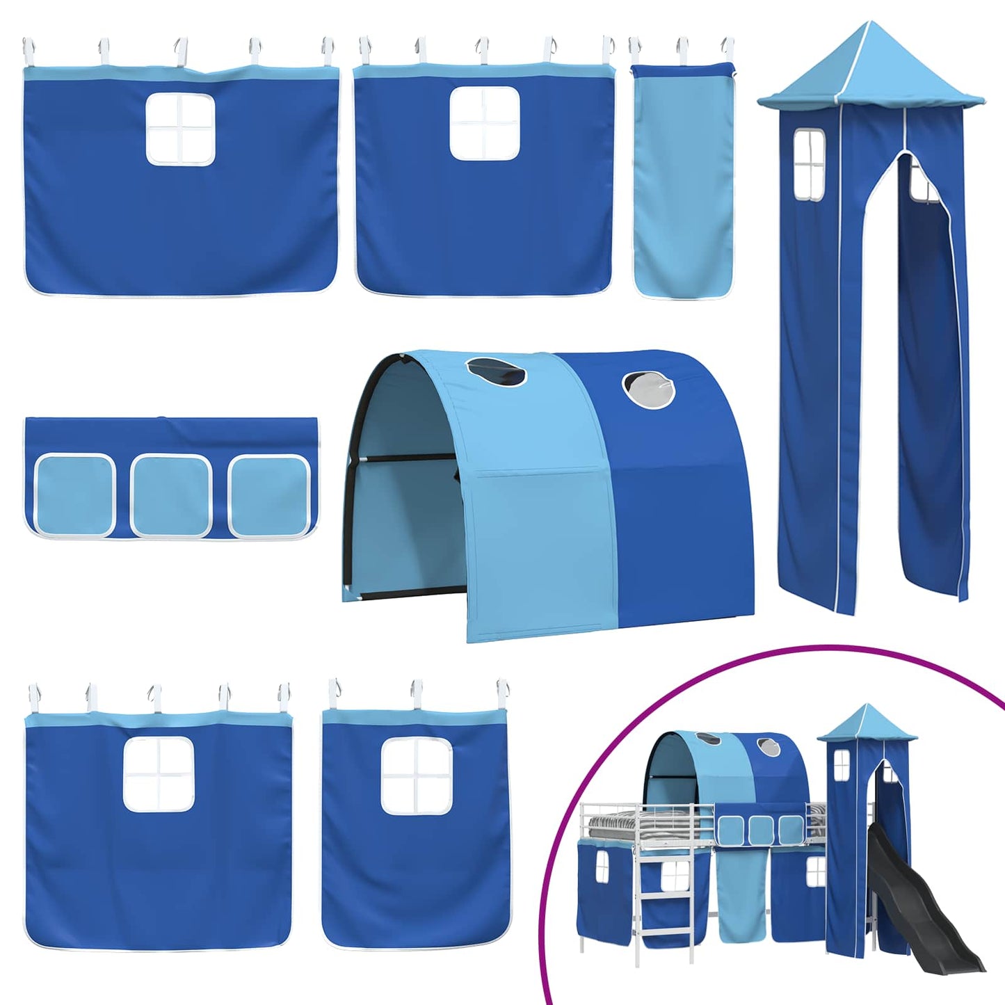 Bianco e Blu 107 x 200 cm