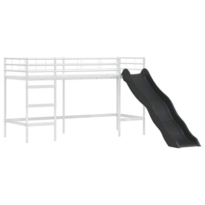Struttura del letto loft per bambini Bianco e Rosa 100 x 190 cm | homemem39