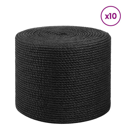 Spago in juta 10 pcs 2 Nero 100% juta Tossa | homemem39