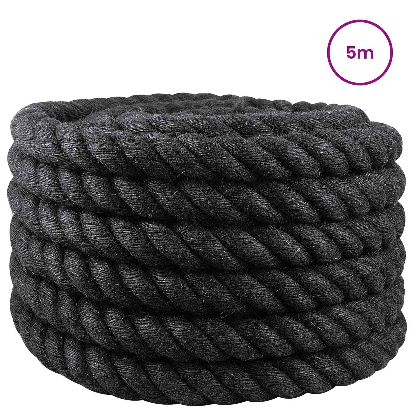 Corda di Juta 50 Nero 100% juta Tossa | homemem39