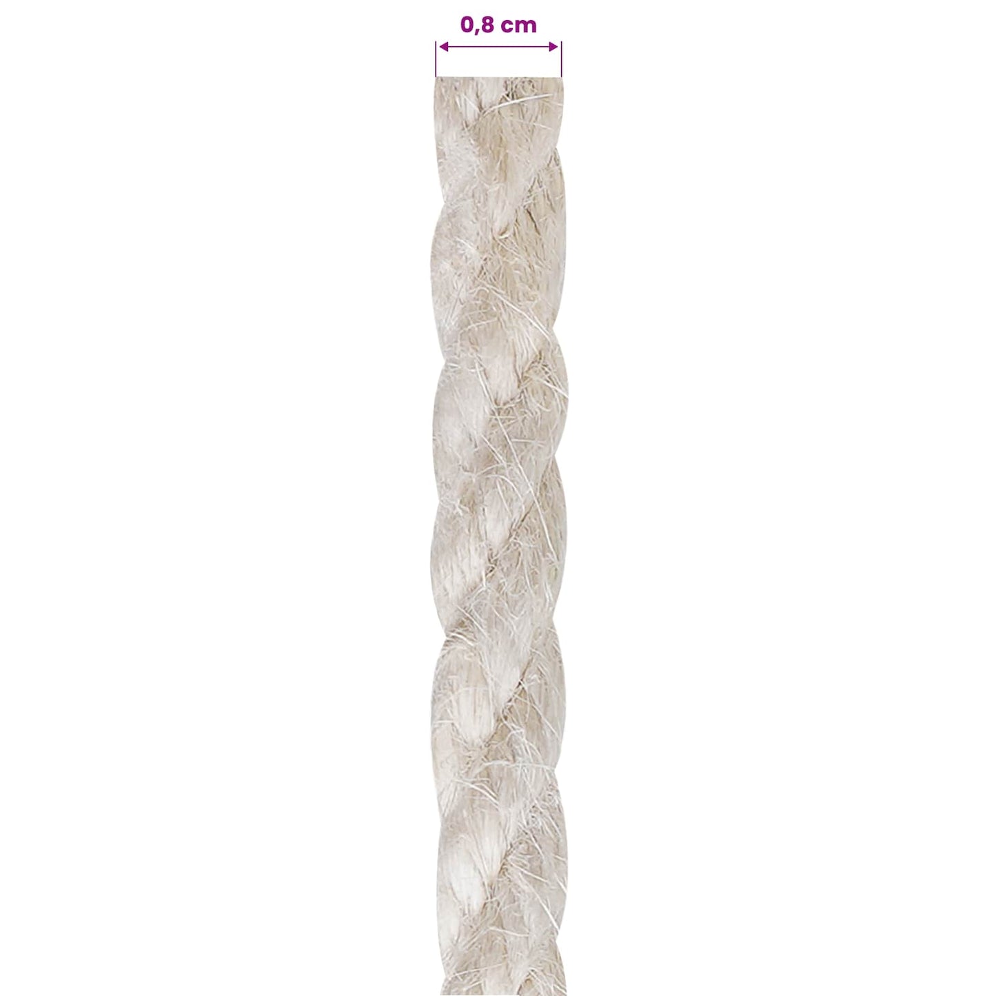Corda di Juta 8 Bianco 100% juta Tossa | homemem39