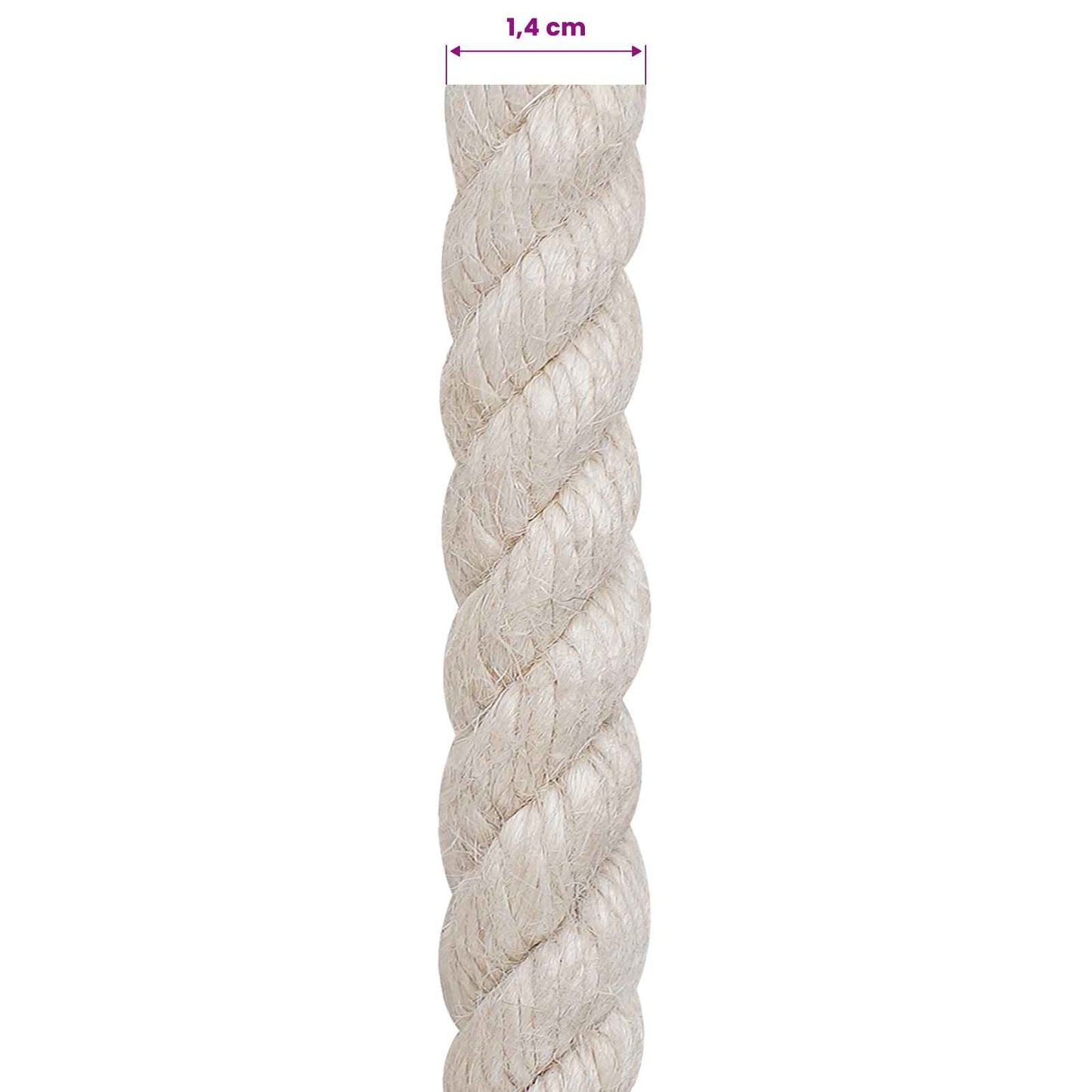 Corda di Juta 14 Bianco 100% juta Tossa | homemem39