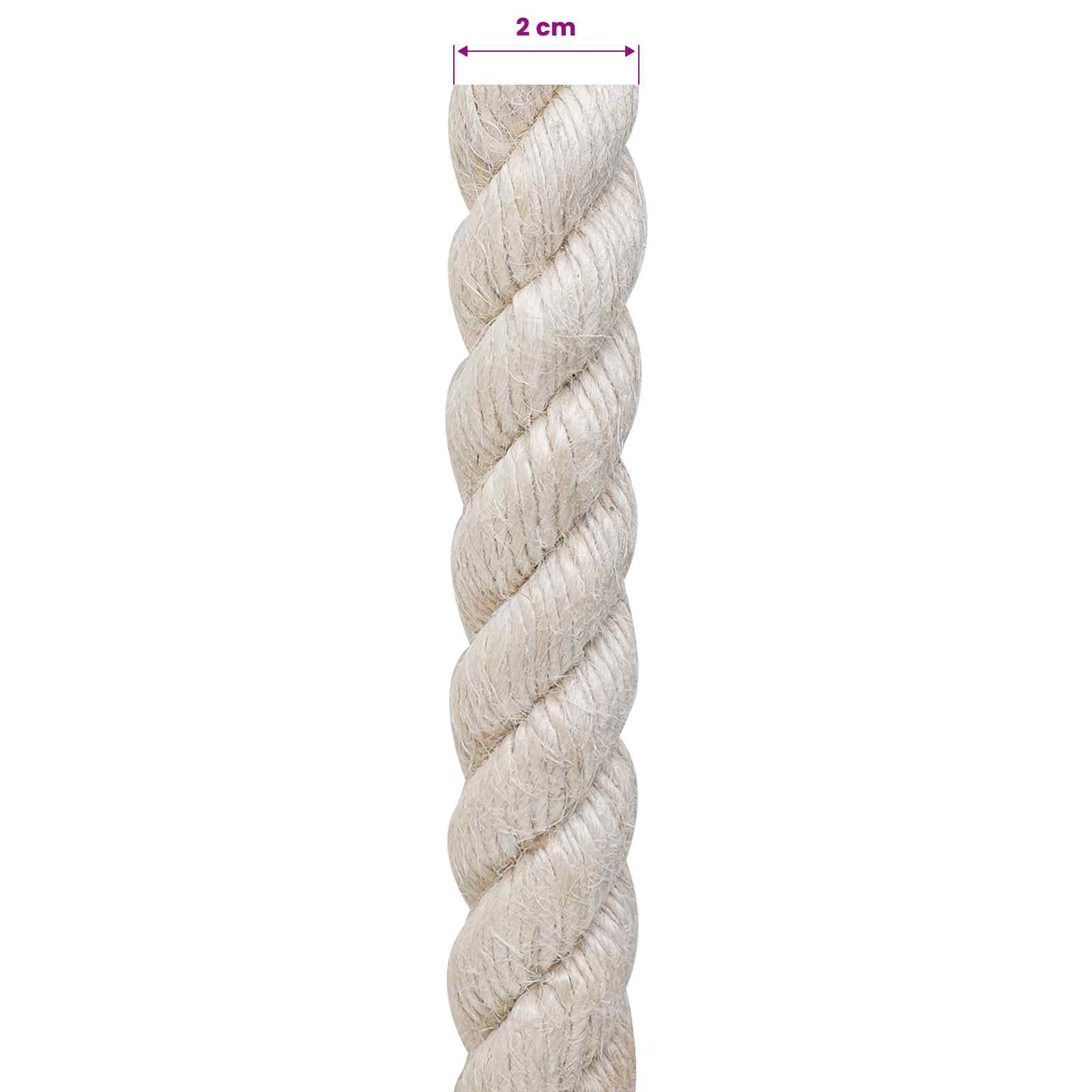 Corda di Juta 20 Bianco 100% juta Tossa | homemem39