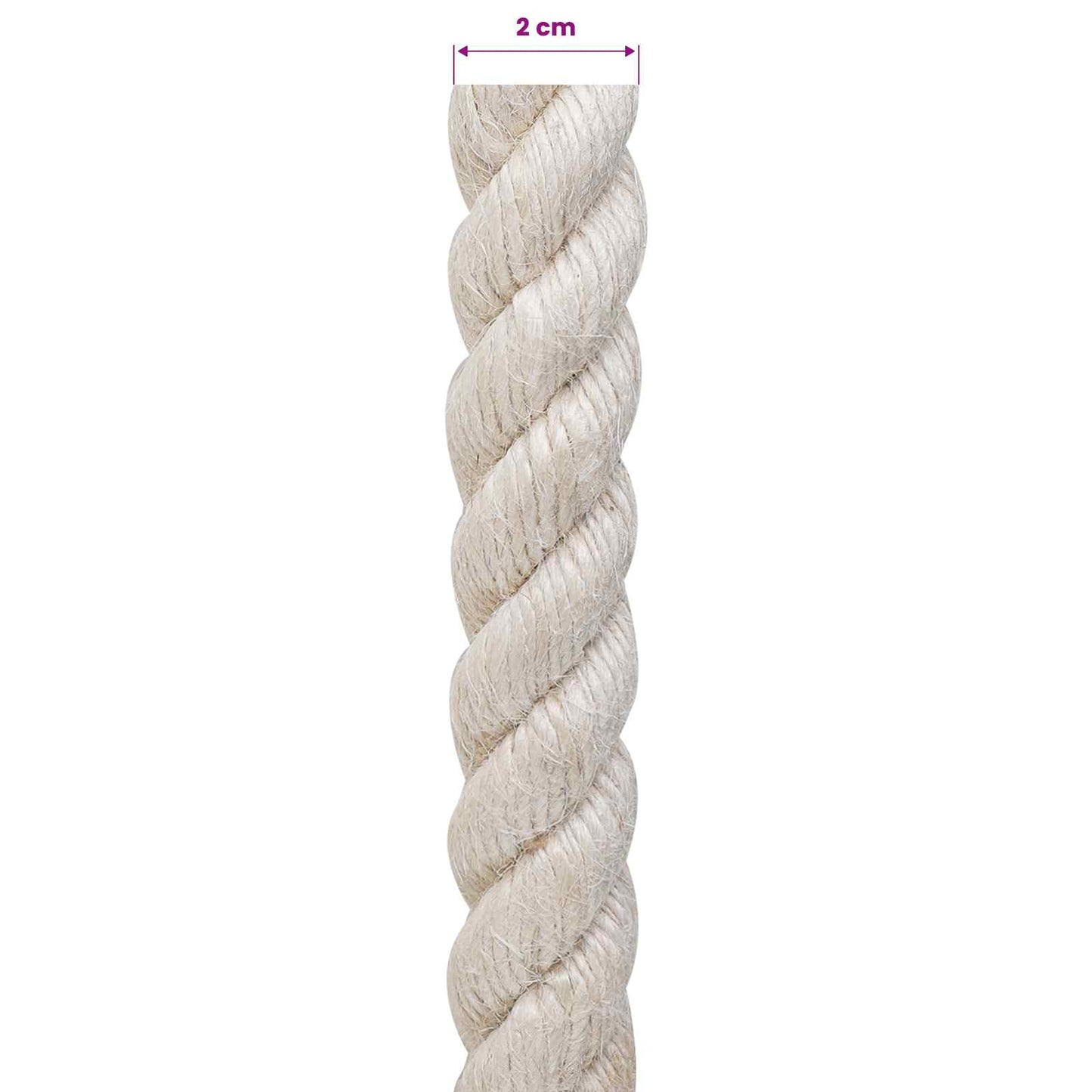Corda di Juta 20 Bianco 100% juta Tossa | homemem39