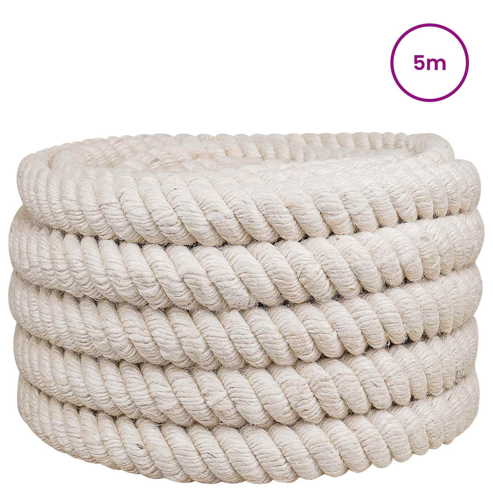 Corda di Juta Bianco 100% juta Tossa | homemem39