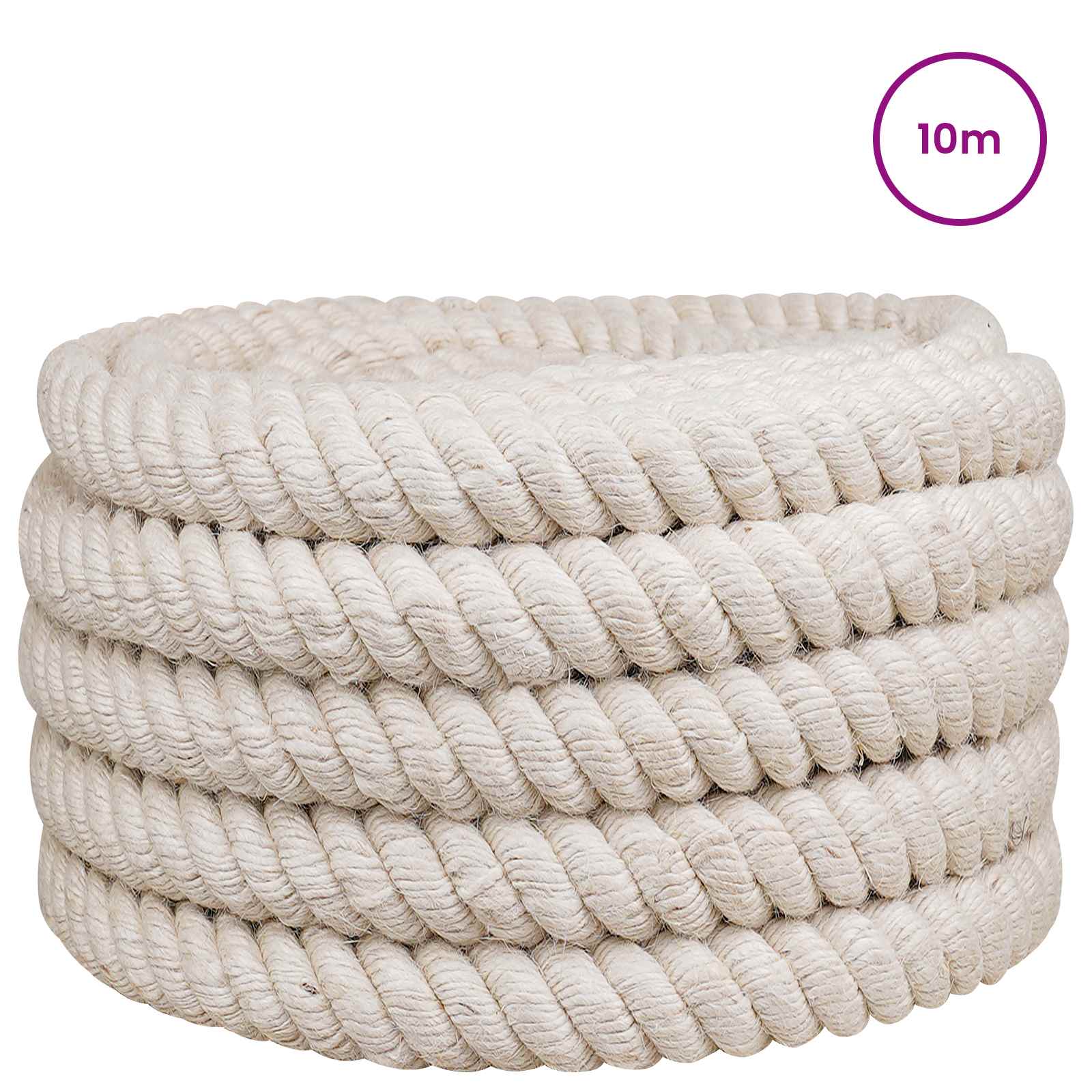 Corda di Juta Bianco 100% juta Tossa | homemem39