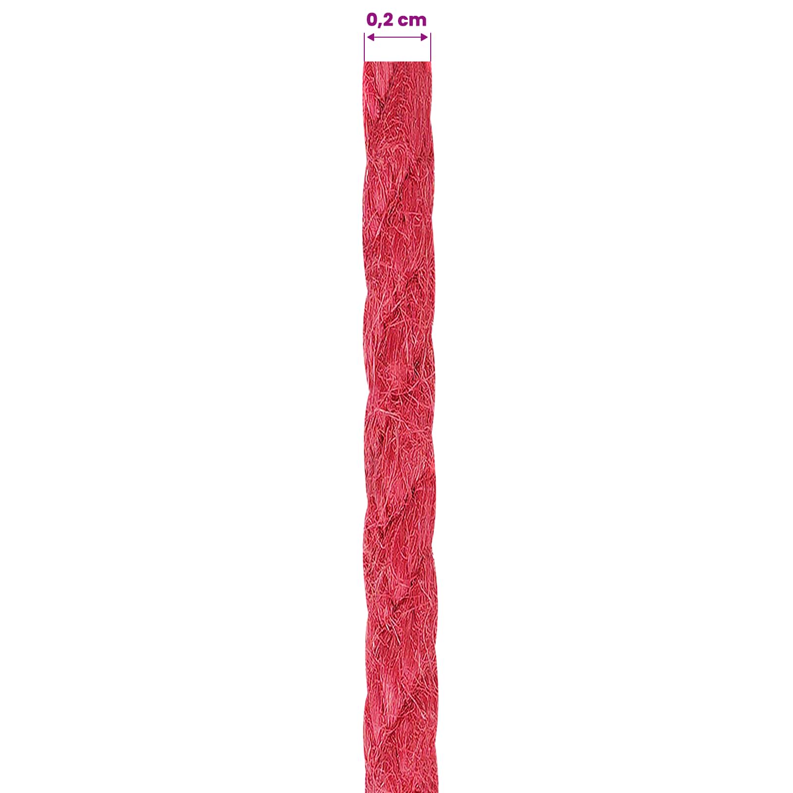 Corda di Juta 2 pcs Rosso 100% juta Tossa | homemem39