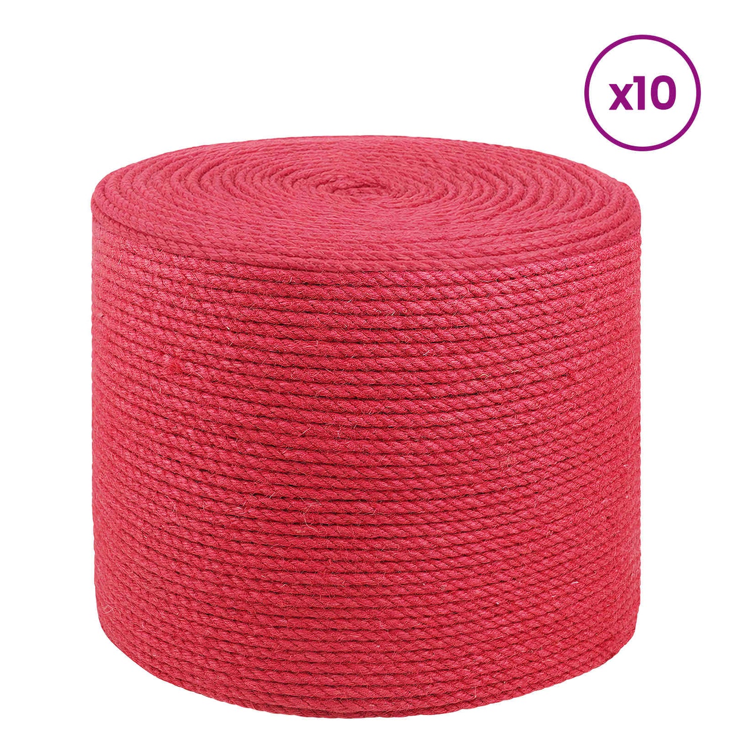 Corda di Juta 10 pcs Rosso 100% juta Tossa | homemem39