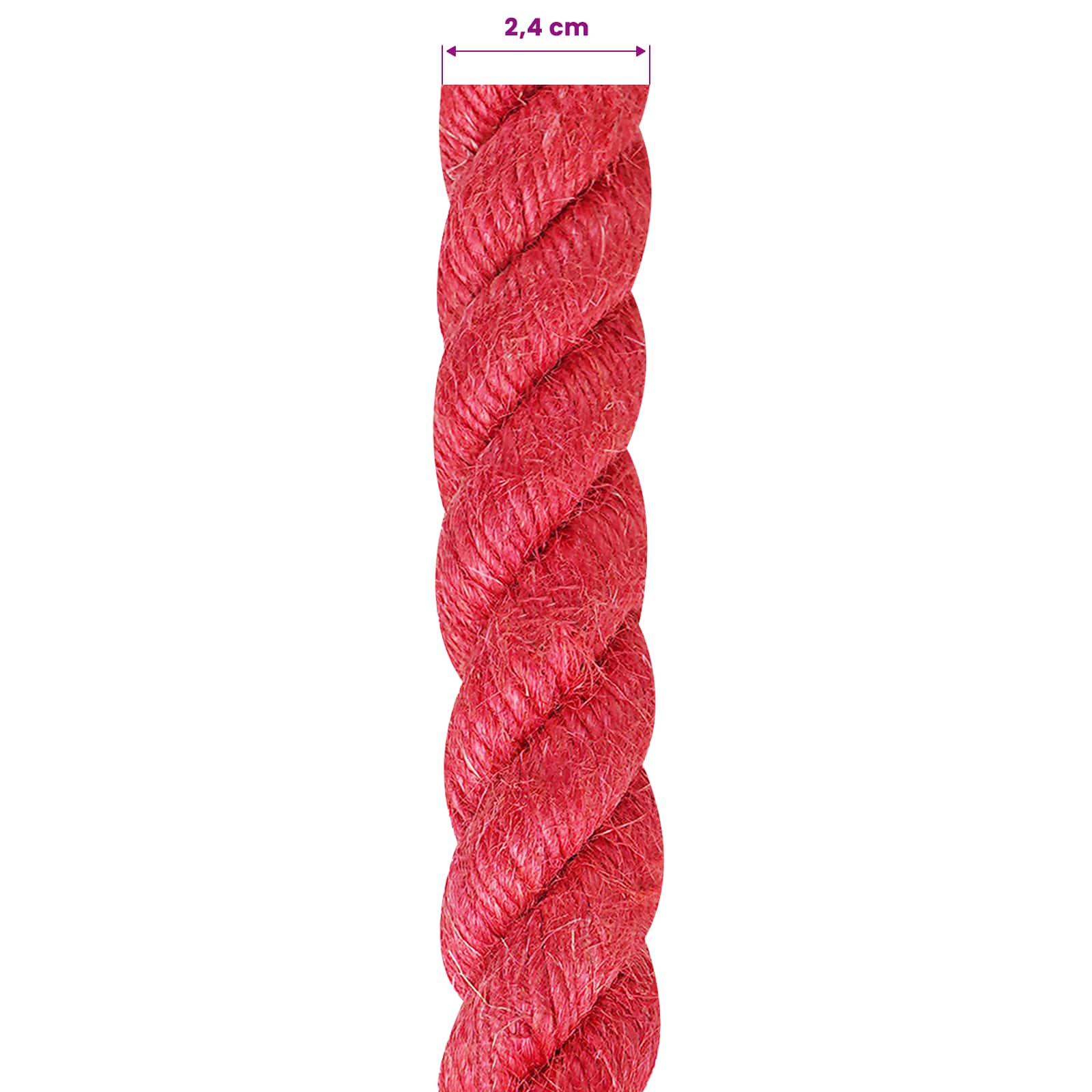 Corda di Juta Rosso 100% juta Tossa | homemem39