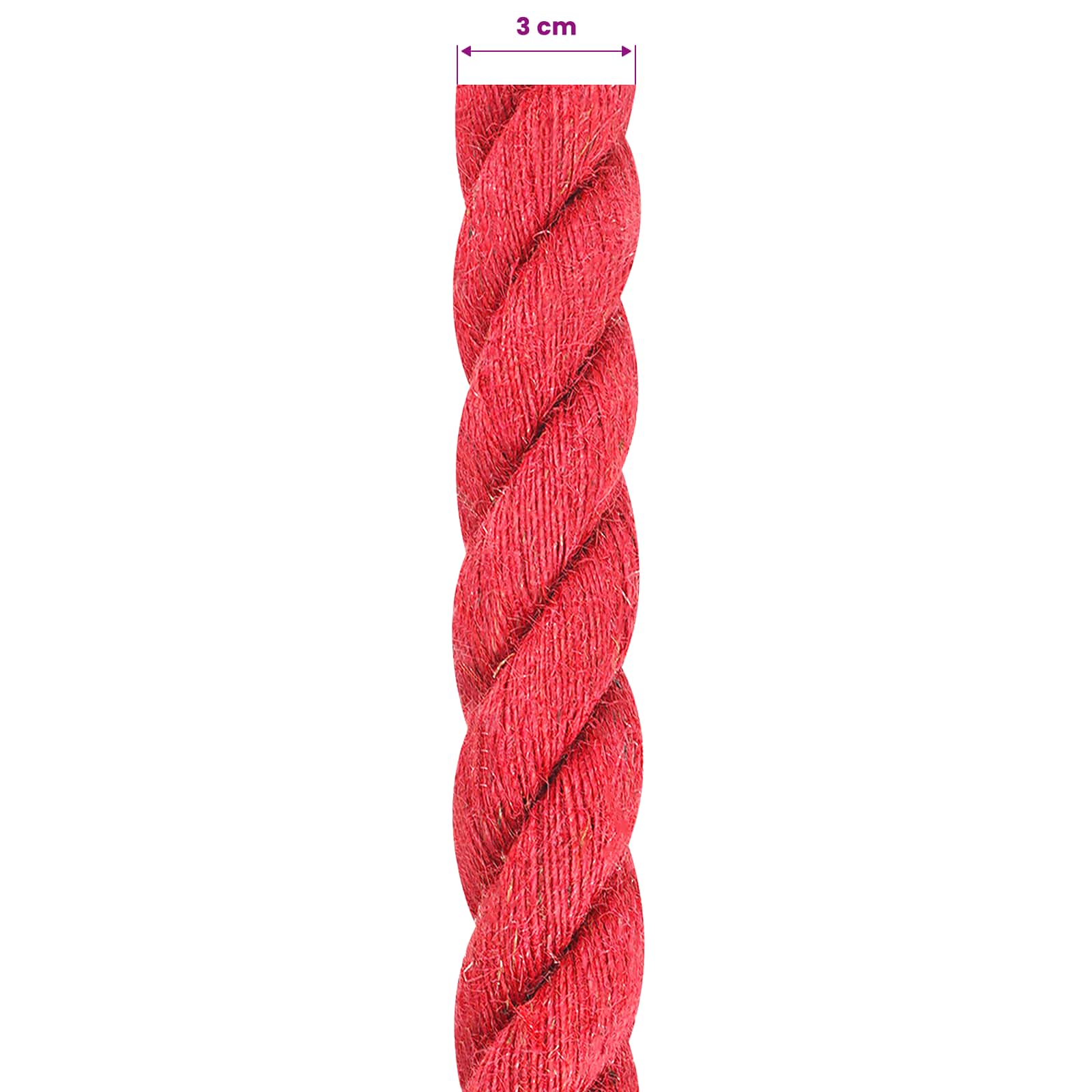 Corda di Juta Rosso 100% juta Tossa | homemem39