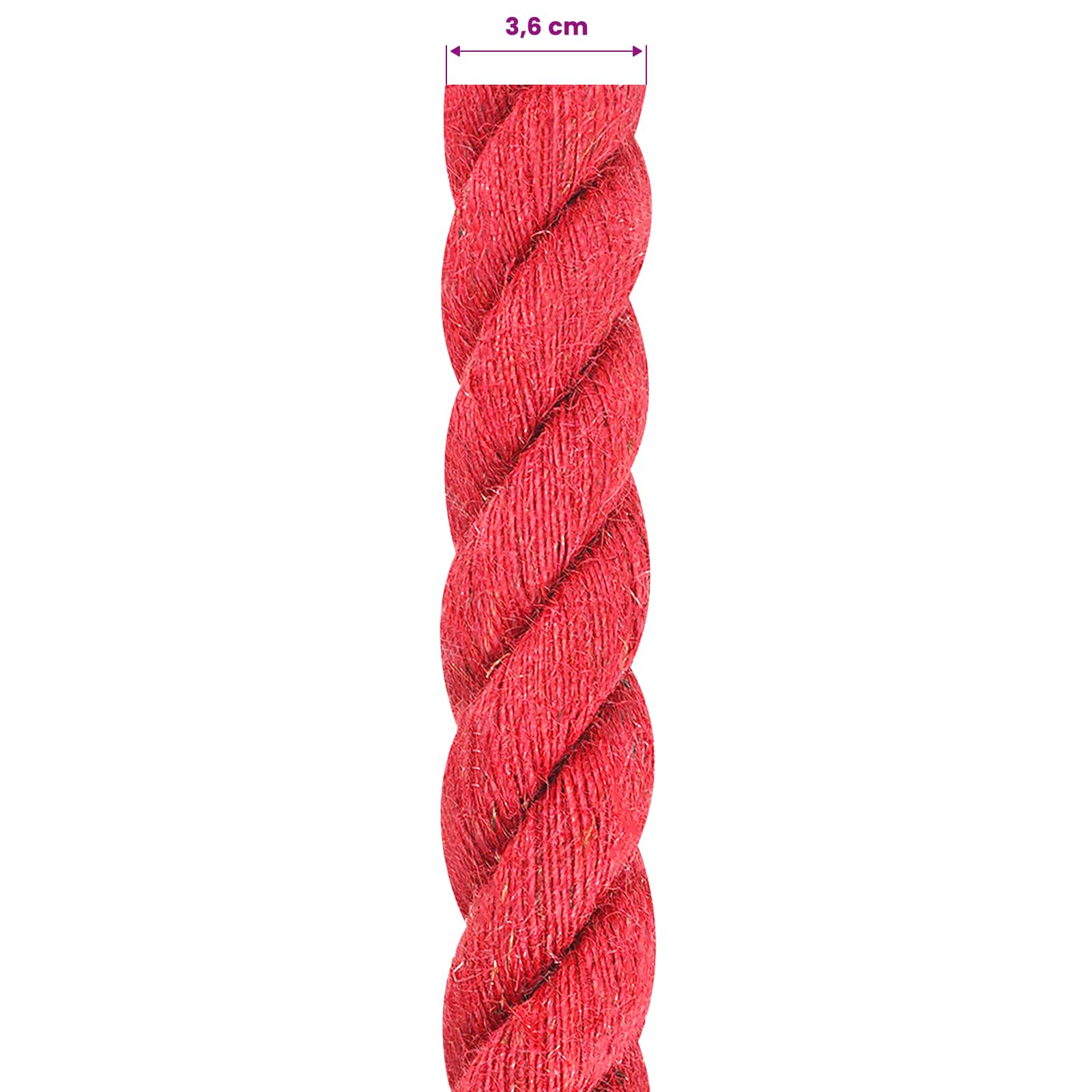Corda di Juta Rosso 100% juta Tossa | homemem39