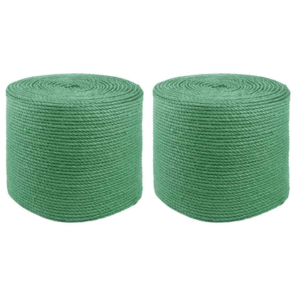 Corda di Juta 2 pcs Verde 100% juta Tossa | homemem39