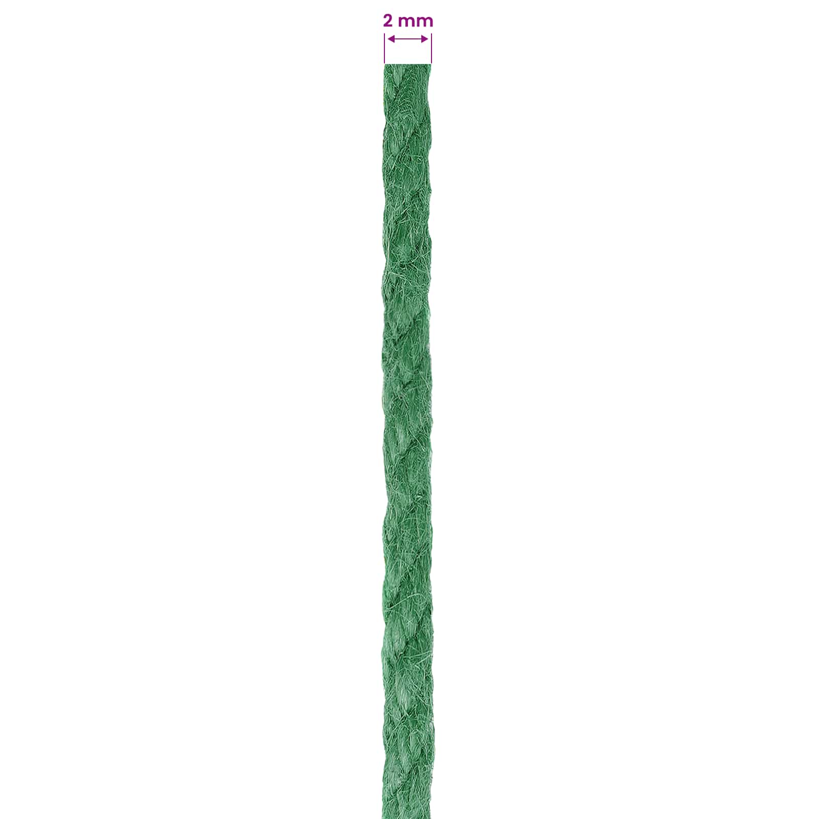 Corda di Juta 10 pcs Verde 100% juta Tossa | homemem39