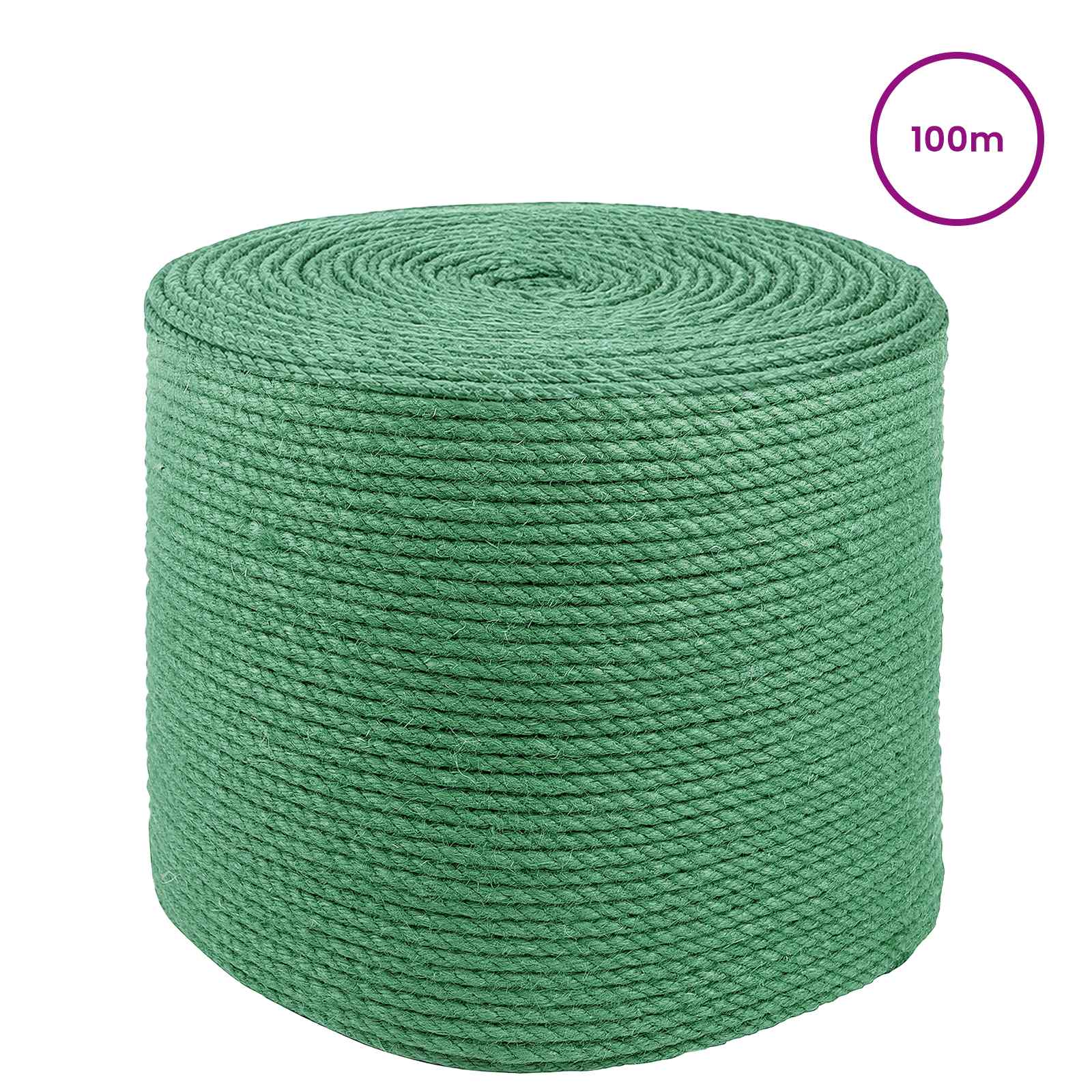 Corda di Juta 10 pcs Verde 100% juta Tossa | homemem39