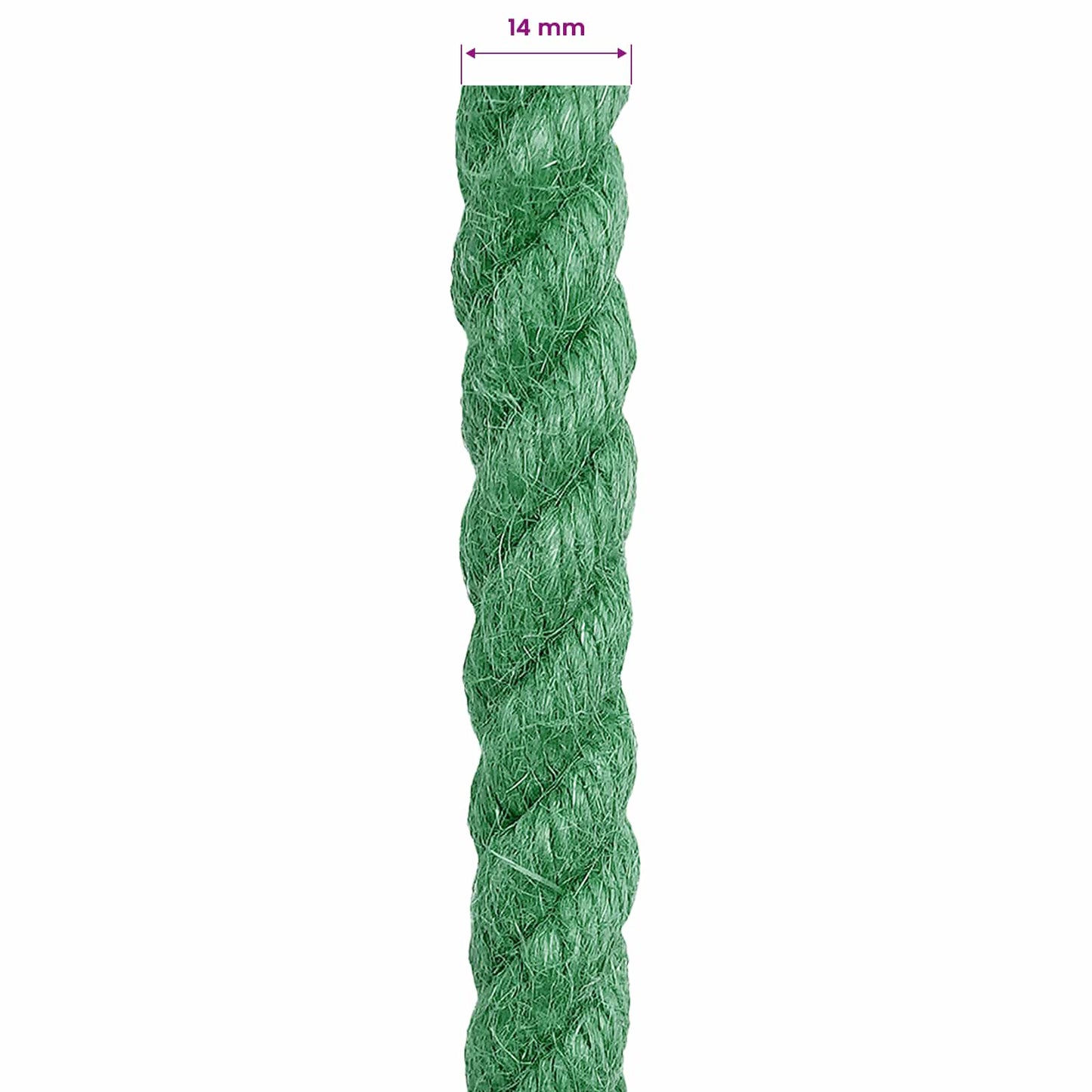Corda di Juta Verde 100% juta Tossa | homemem39