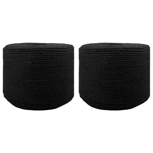 Corda 2 pcs Nero Cotone | homemem39