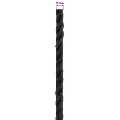 Corda 10 pcs Nero Cotone | homemem39