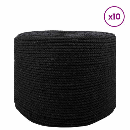 Corda 10 pcs Nero Cotone | homemem39