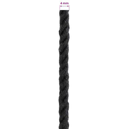 Corda Nero 0,4 x 0,4 x 50000 cm Cotone | homemem39