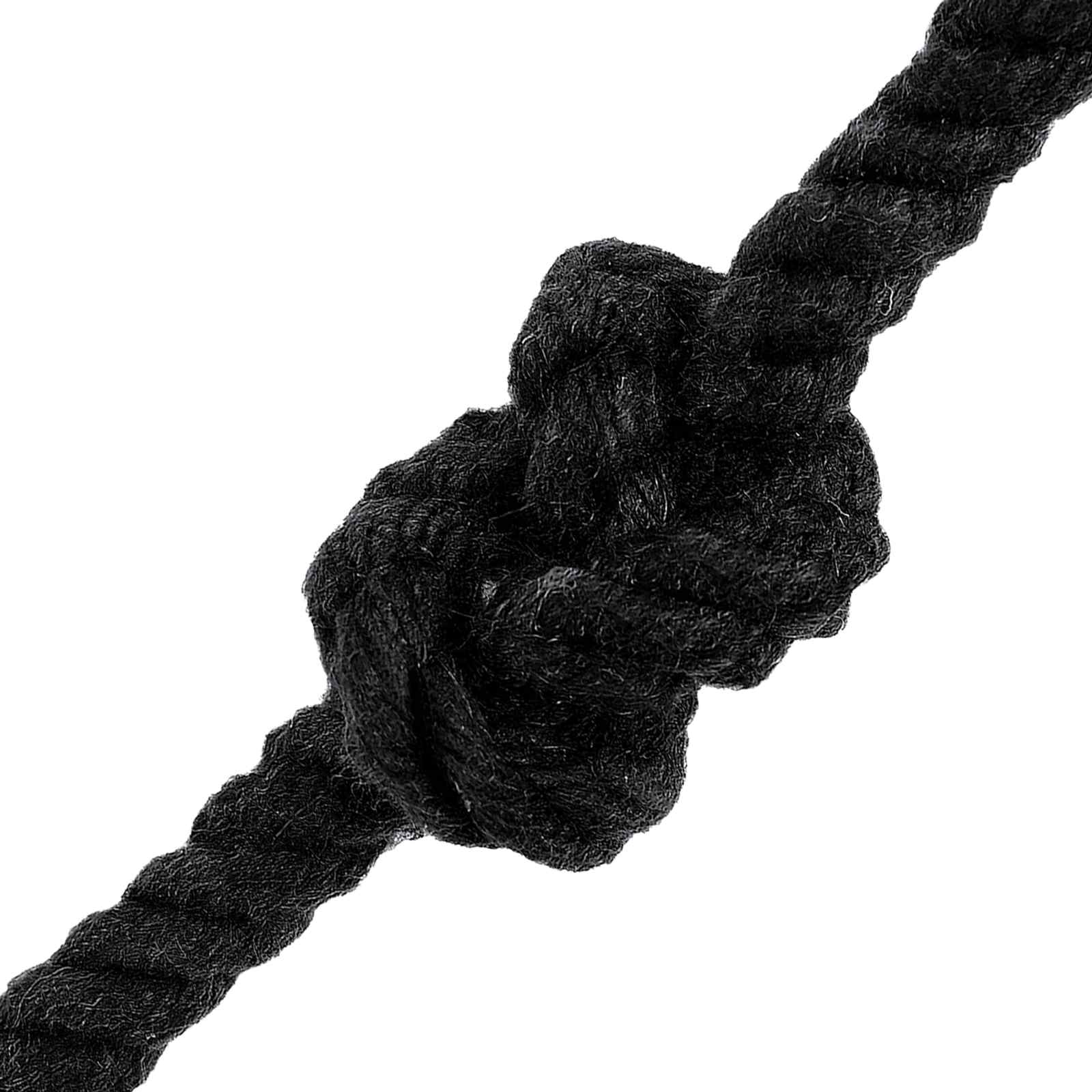 Corda Nero 0,8 x 0,8 x 5000 cm Cotone | homemem39