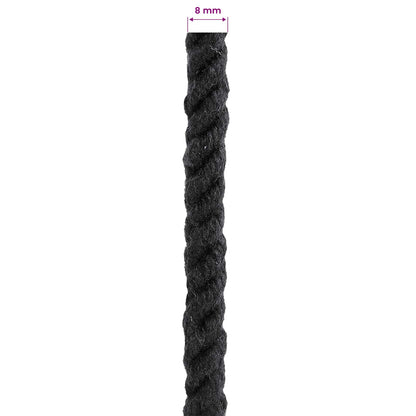 Corda Nero 0,8 x 0,8 x 5000 cm Cotone | homemem39