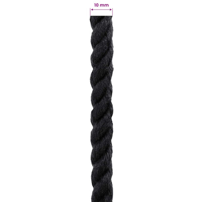 Corda di Cotone 250 m 10 Nero 100% Cotone | homemem39