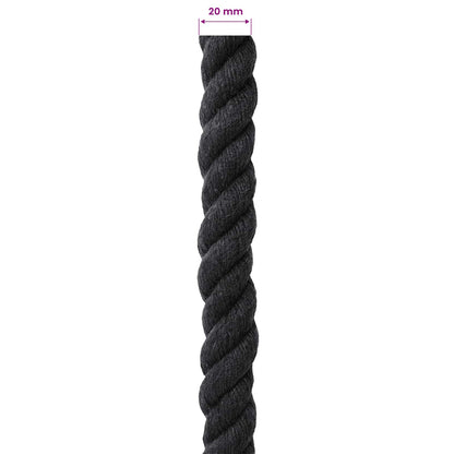 Corda Nero 2 x 2 x 10000 cm Cotone | homemem39