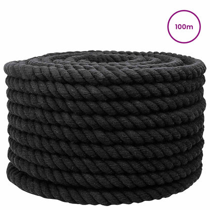 Corda Nero 2 x 2 x 10000 cm Cotone | homemem39