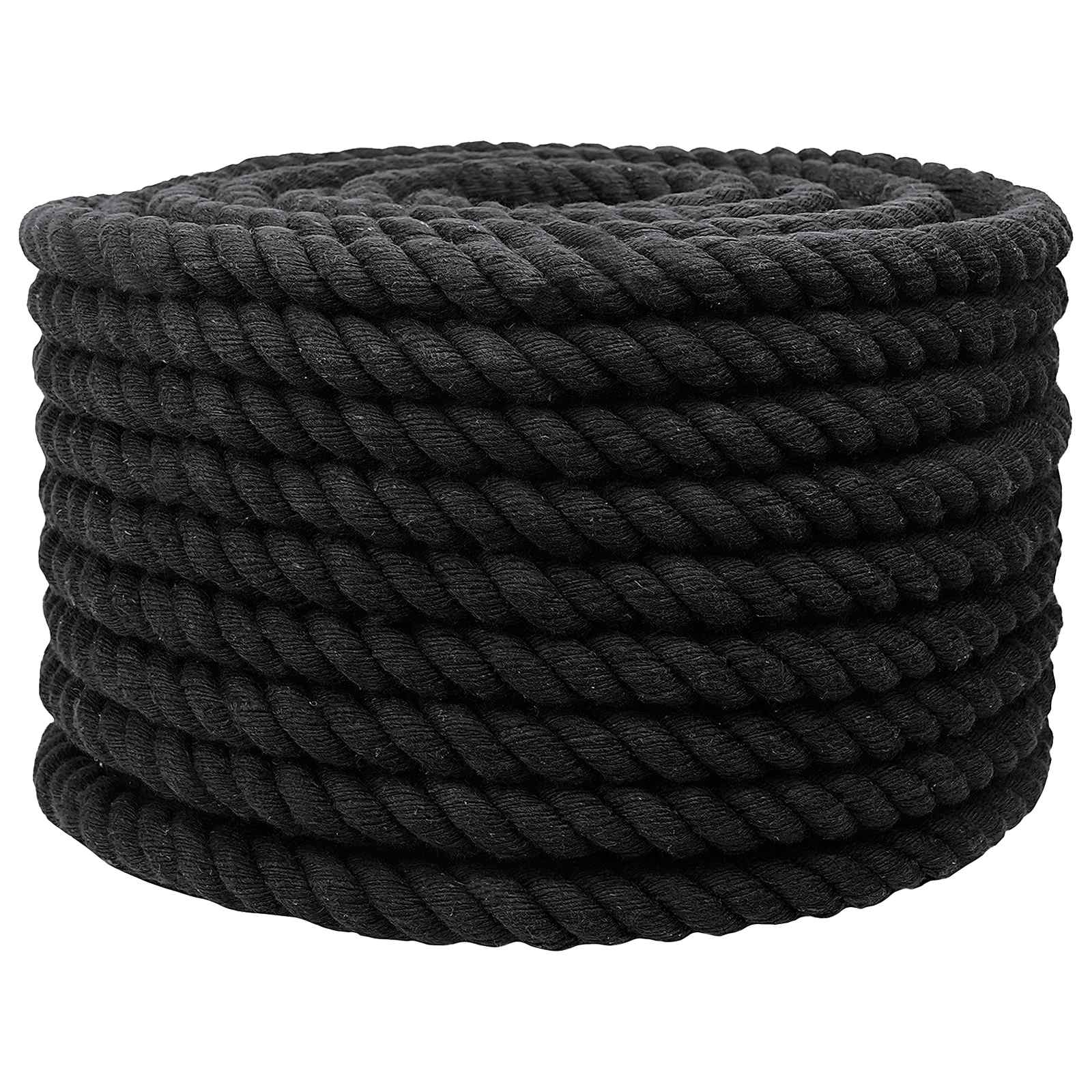 Corda Nero 2,4 x 2,4 x 2500 cm Cotone | homemem39