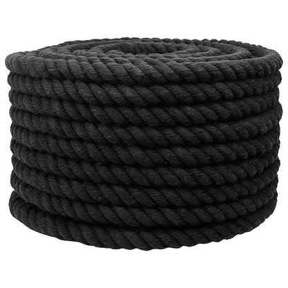 Corda Nero 2,4 x 2,4 x 5000 cm Cotone | homemem39