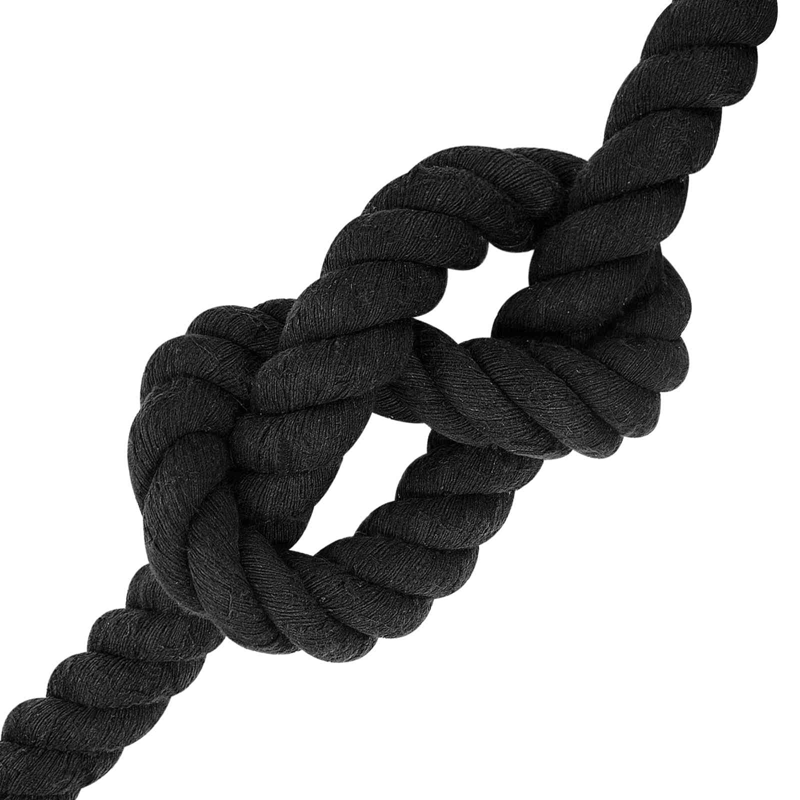 Corda Nero 3,6 x 3,6 x 500 cm Cotone | homemem39