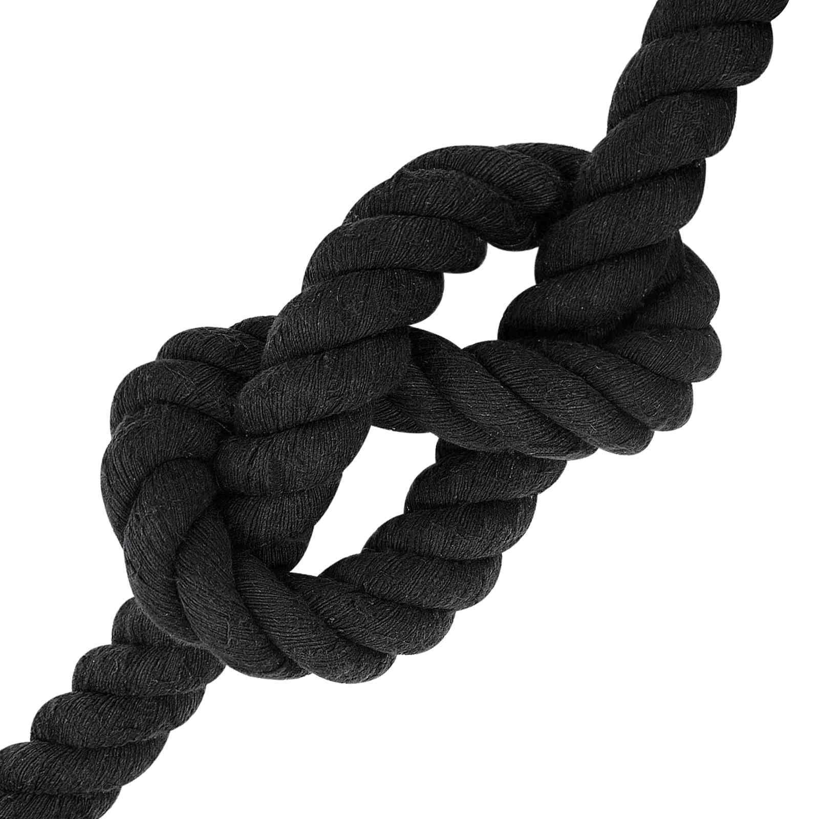 Corda Nero 4 x 4 x 1000 cm Cotone | homemem39