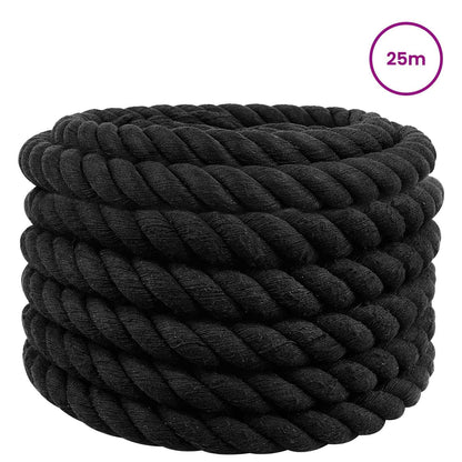 Corda Nero 4 x 4 x 2500 cm Cotone | homemem39