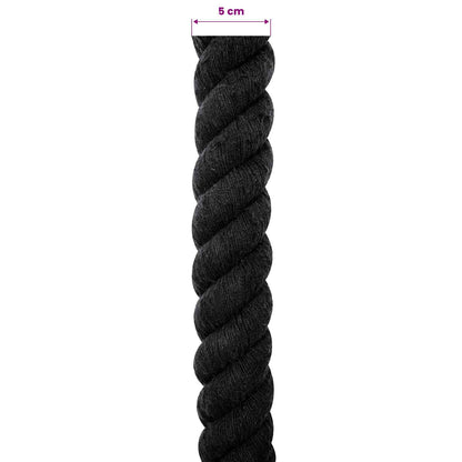 Corda Nero 5 x 5 x 1000 cm Cotone | homemem39
