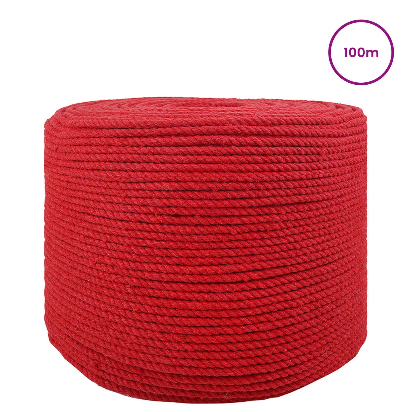 Corda 2 pcs Rosso Cotone | homemem39