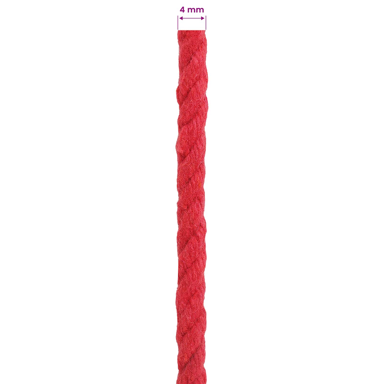Corda Rosso 0,4 x 0,4 x 10000 cm Cotone | homemem39