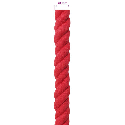 Corda Rosso 2 x 2 x 5000 cm Cotone | homemem39