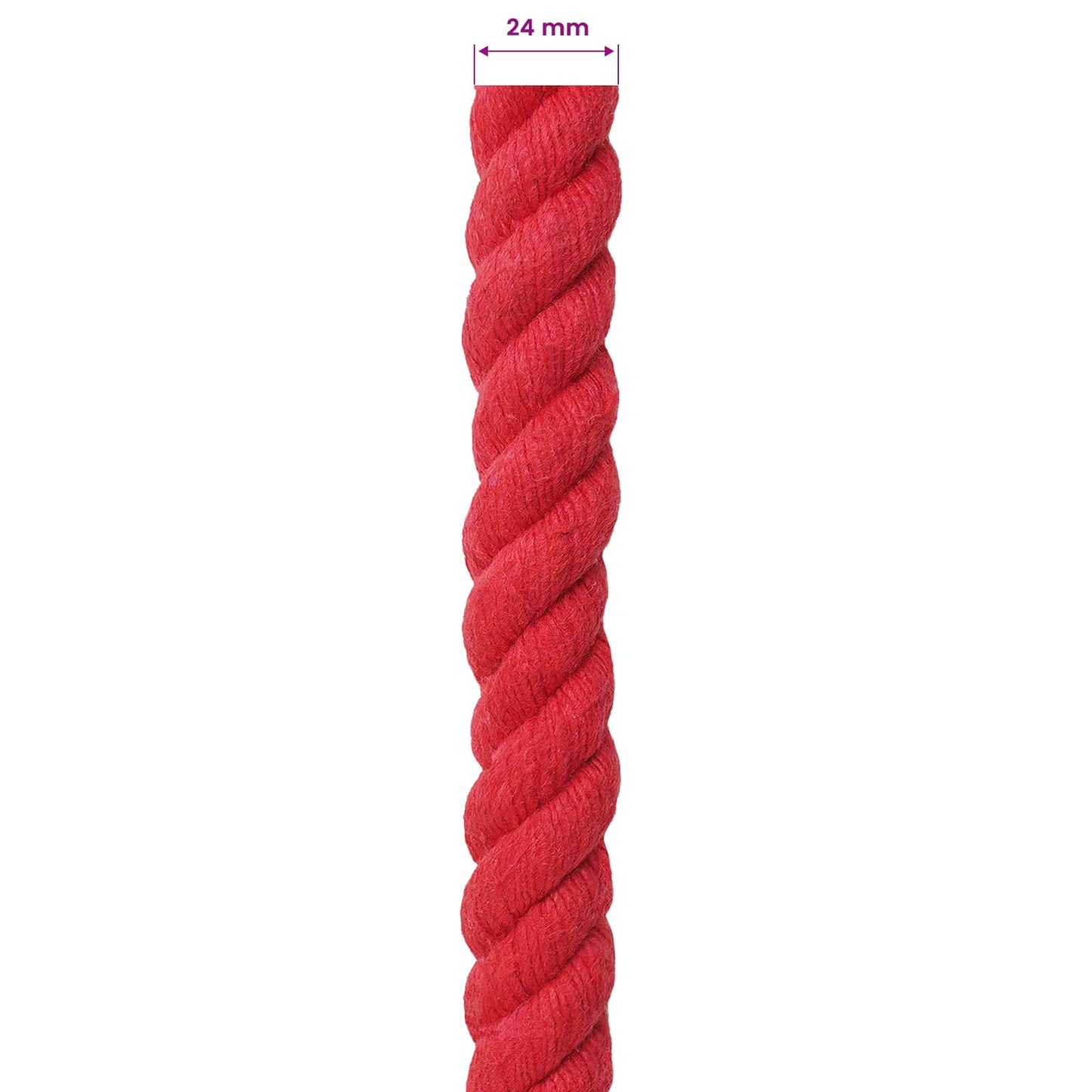 Corda Rosso 2,4 x 2,4 x 5000 cm Cotone | homemem39