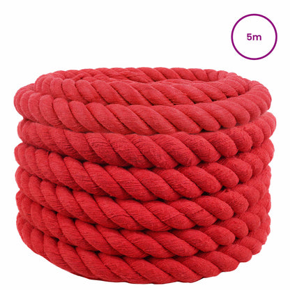 Corda Rosso 4 x 4 x 500 cm Cotone | homemem39