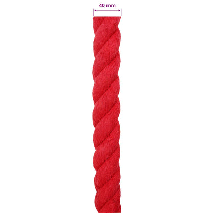 Corda Rosso 4 x 4 x 1000 cm Cotone | homemem39